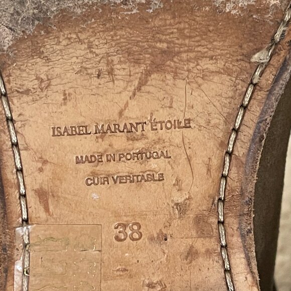 Isabel Marant Crisi Brown Suede Ankle Boots Size: EU 38 US 7.5 - Picture 13 of 15